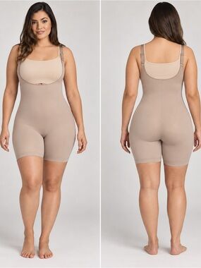 Curveez Sculpting Women's Full-Body Shapewear Short - Taupe